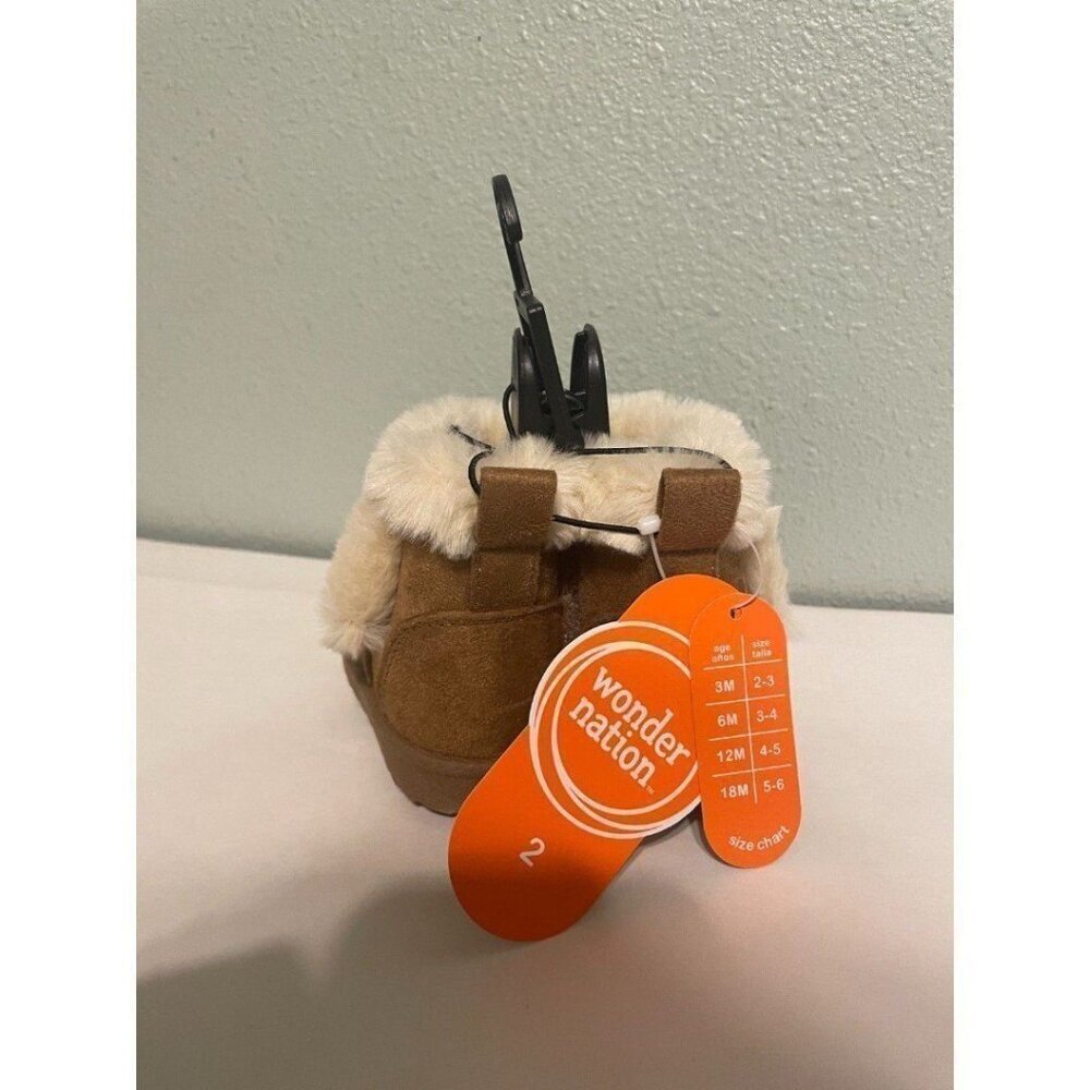 Wonder Nation Baby Girl Faux Shearling Boot Size 2 New - Picture 7 of 7